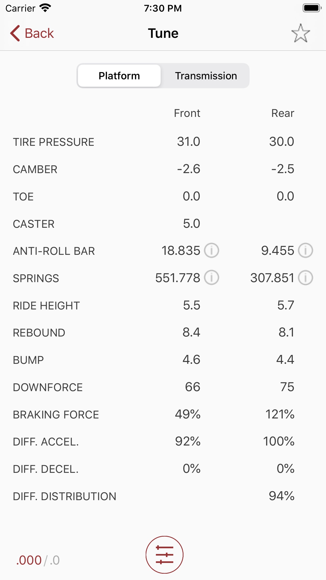 QuickTune 7 Professional Tuning Calculator for Forza Motorsport 7